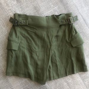 Brand new, never worn army green skort